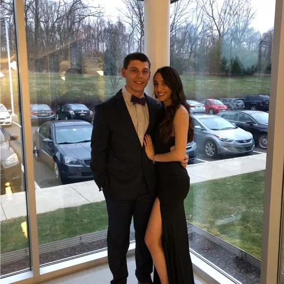Dresses | Black Prom Dress With A Slit | Poshmark